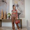 Fashion District Twila (Brown Leather Joggers) All Sale Items Are A Final Sale | Sale