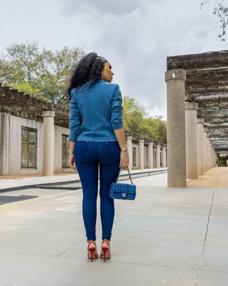 Capsulle Marty (Blue Denim Blazer) | Tops