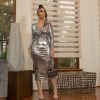 One Fashion Romance (Silver Metallic Dress) | Dresses