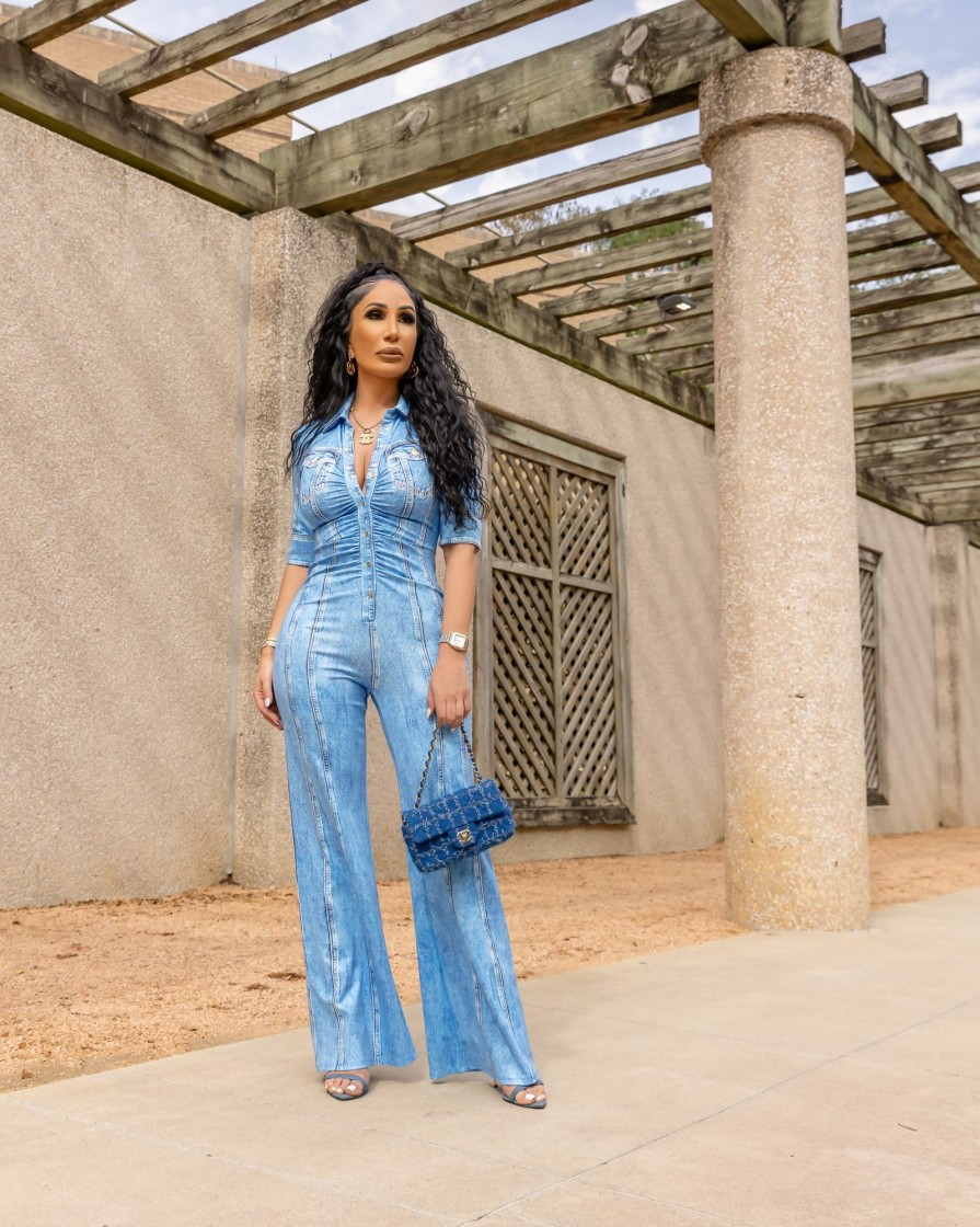 Her Bottari Vina (Denim Print Jumpsuit) Pre-Order Ships 4/25 | One Piece