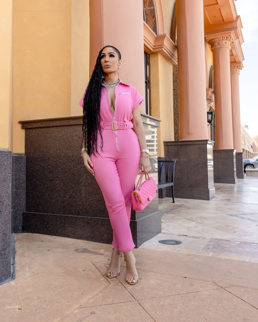 Win Win Apparel Devon (Pink Jumpsuit) | One Piece