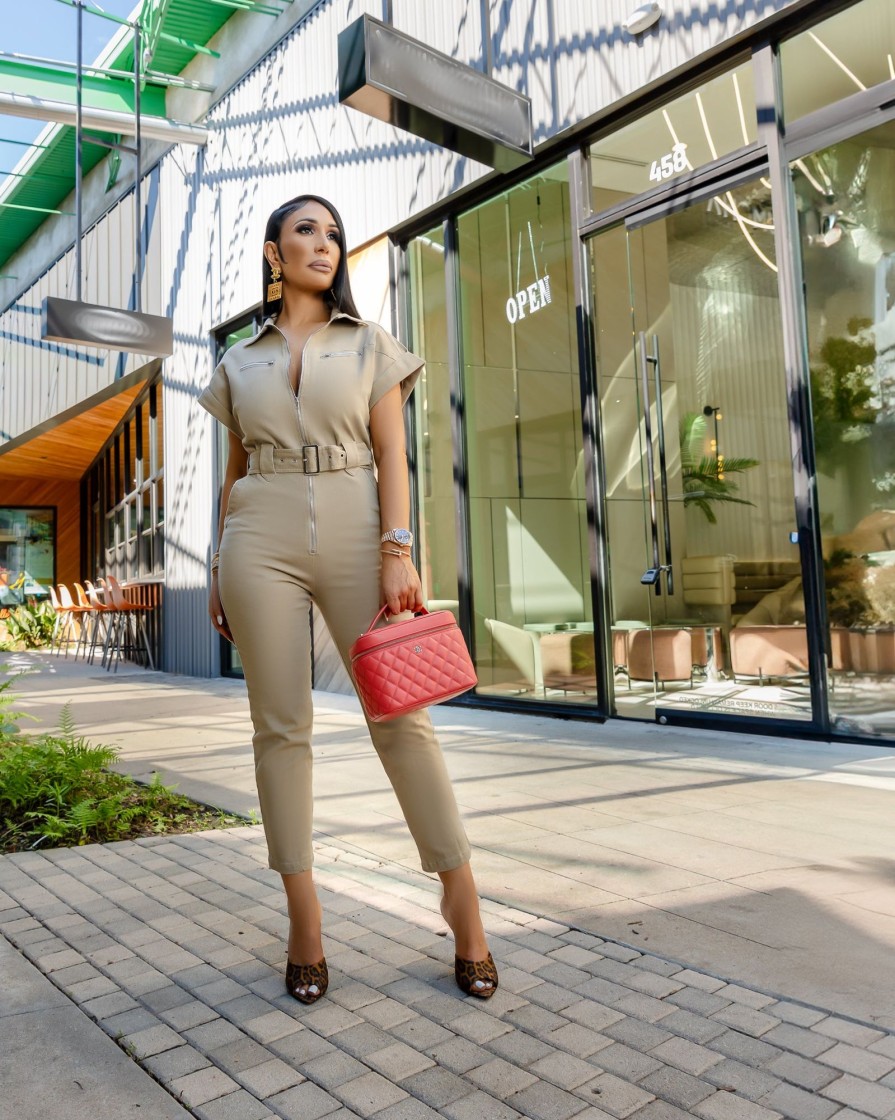 Win Win Apparel Devon (Khaki Jumpsuit) | One Piece